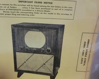 Shop manuals for 40s and 50s televisions