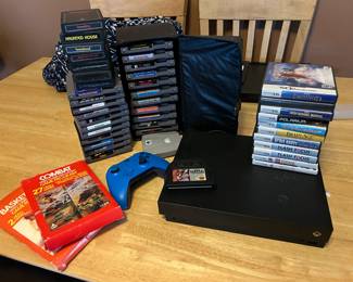 Xbox One X with controller   NES Atari & Nintendo DS  games 