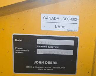 2024 John Deere 50p Excavator
