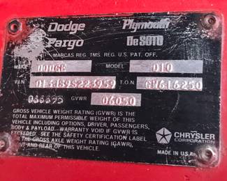 Lil Red Express 1979 Dodge half ton pickup