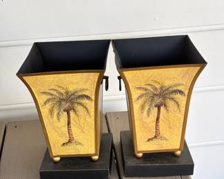 Matching plant holders 