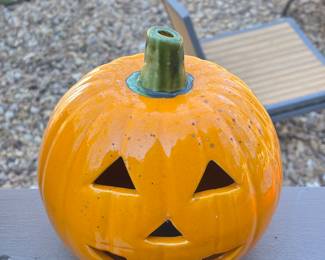Ceramic pumpkin vase 