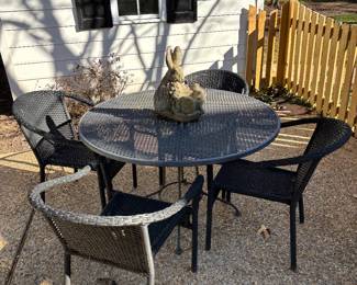 Well made outdoor table and chairs 
Spring is coming!