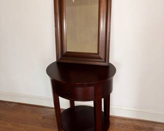 Beautiful mirror with night table one of two