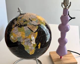Globe and lamp 