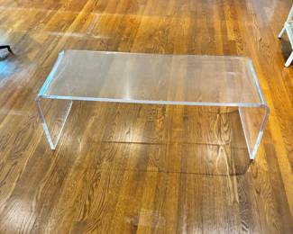 Cool plexiglass coffee table 