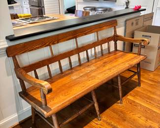 Large 4 person dining bench