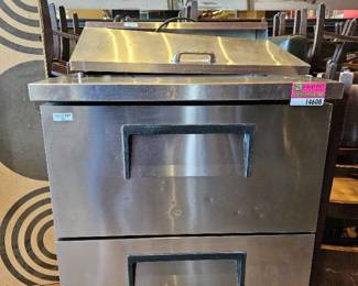 True 2 Drawer Under The Counter Refrigerator
