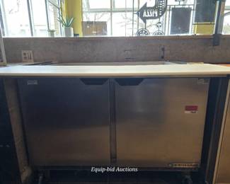 Beverage-Air Model SPE48 18M 2 Door Refrigerated Prep Table