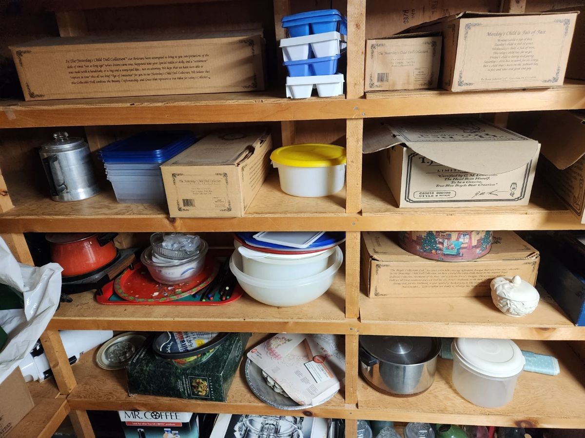 Lots and lots and lots of storage containers