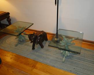 See those metal table bases, when matched with the matching glass tops, are very impressive