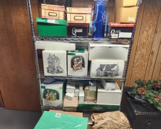 Lots of Department 56, and wire racks are also going to be for sale as well