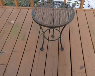 Small wrought iron side table