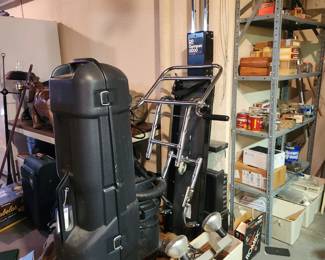 Headed to some warmer climates to play golf, we have a really nice club bag travel case, and some exercise equipment as well