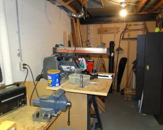 A nice vice, and a metal coffee can