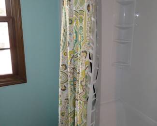 Shower curtain and liner is also for sale