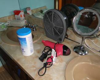 Second hairdryer, and fan, and other personal items too