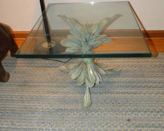 Yes, metal table holders and or bases, we just had to find the glass