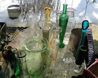 Nice depression glass, and pressed glass