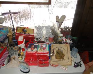 We have lots of items to sort and go over, and display nicely