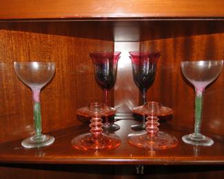 Some very nice, vintage and hand painted glasses
