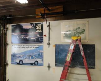 Automotive signs and posters, the classics, and true to form