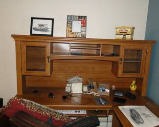 Mission style office desk