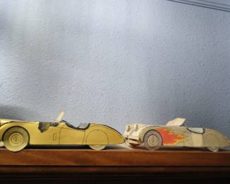Vintage paper model cars