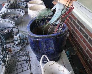 Planters, and spikes, flower holders too