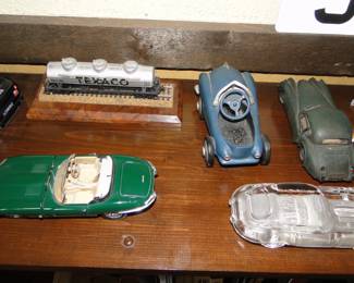 We have some most remarkable model cars, and sculptures too