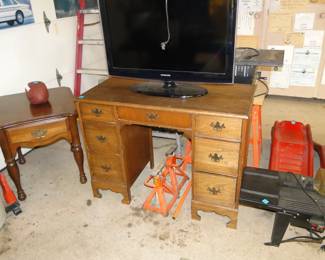 TV and desk
