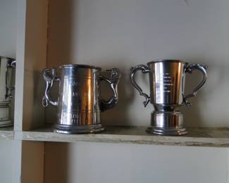 More silver award cups