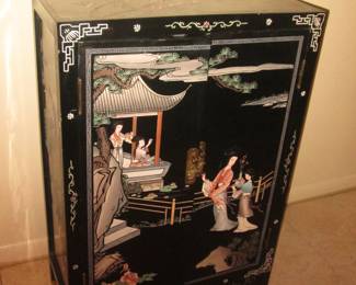 Asian-Style Chest, End & Coffee Tables