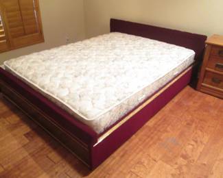 Queen Mattress, Headboard, Footboard & Platform