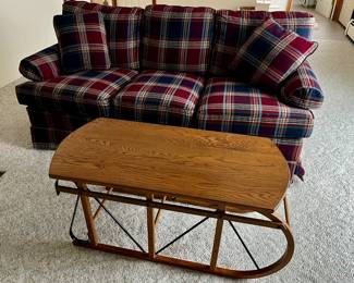 Beautiful vintage sled coffee table