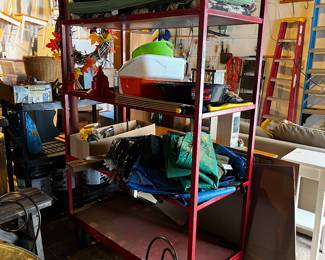 Heavy duty industrial shelf on wheels