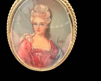 Gold Filled Antique Portrait Rng