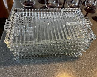 Hazel Atlas Glass Snack Trays