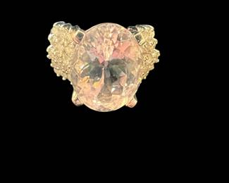 14k Diamond & approx. 5k Kunzinite Ring