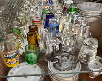 Huge selection of shot glasses