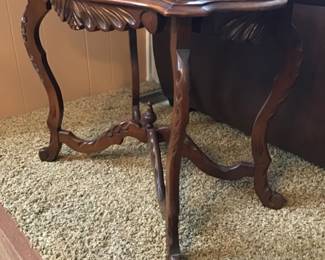 Antique walnut side table 