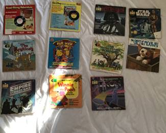 Vintage play and read 45’s records 