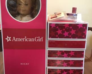 American girl doll and accessories (new)