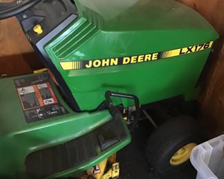 John Deere riding mower.  