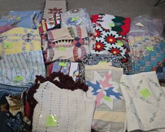 hand stiched quilts and throws