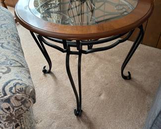 GLASS TOP TABLE. $65. 