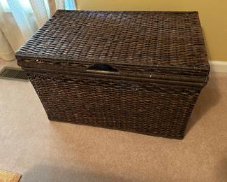 WICKER TRUNK. $35. 