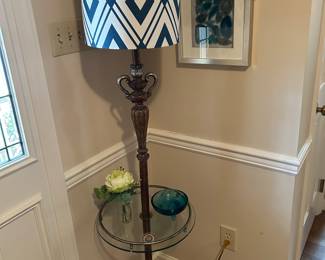 stylish decor throughout.FLOOR LAMP. $65. 