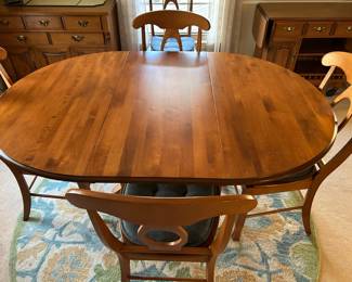 DINING TABLE WITH LEAF.