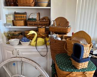 LONGABERGER BASKETS, JUGS, 